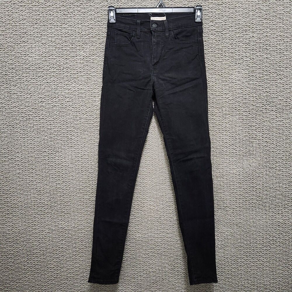LEVI'S Women’s Black 720 High Rise Super Skinny Jeans Size 27